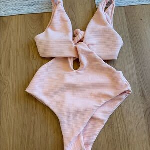 Pink One Piece Swimsuit